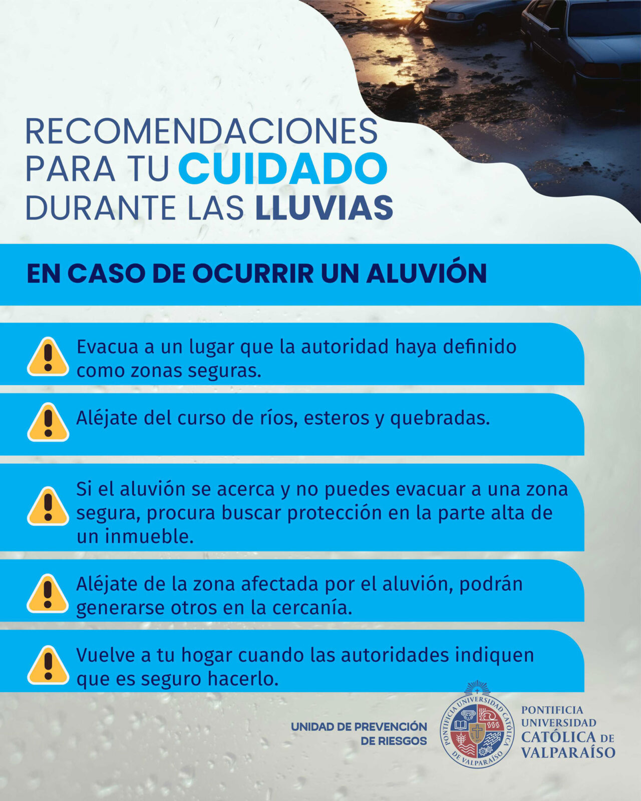 Recomendaciones para tu cuidado durante las lluvias | VRAF