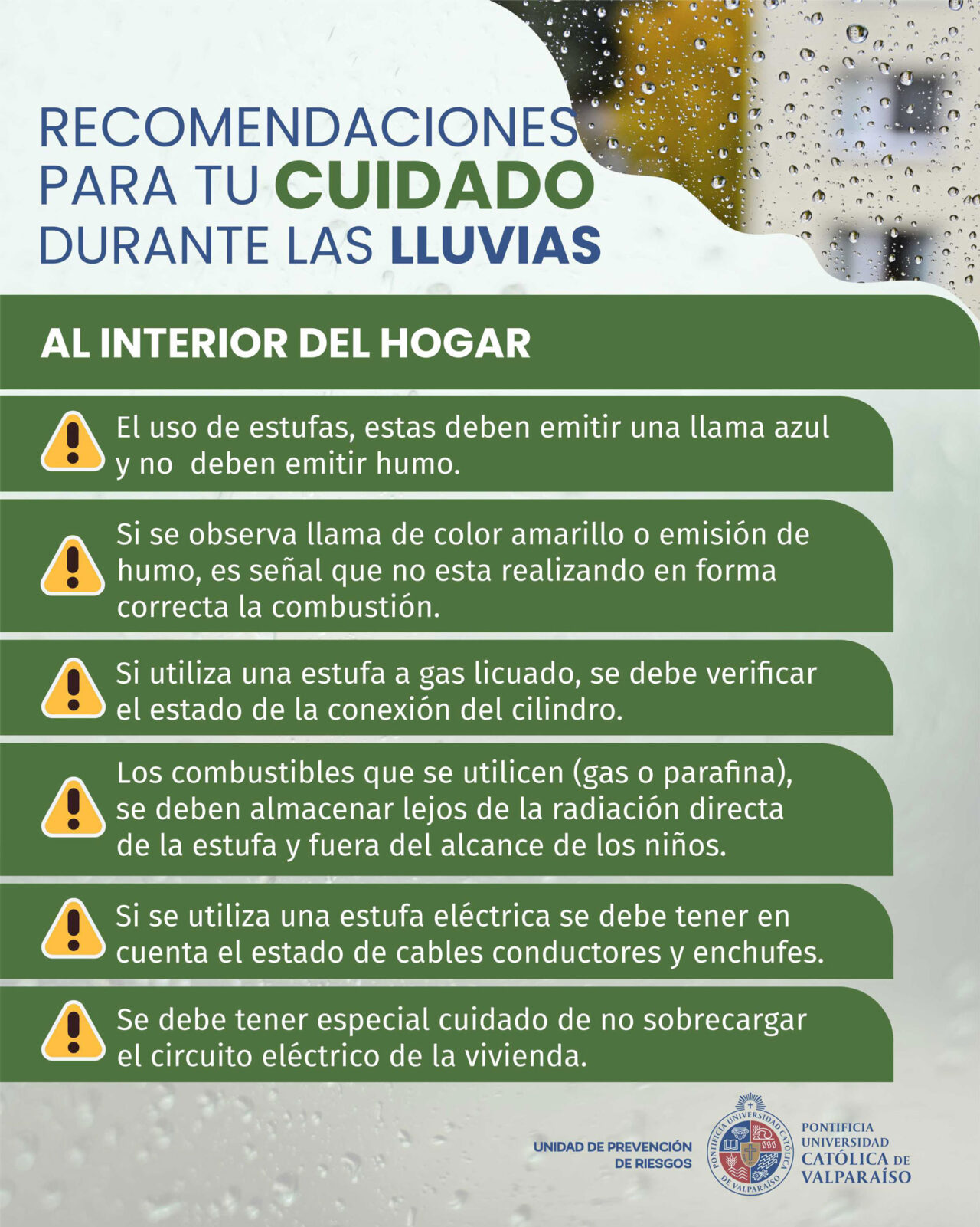 Recomendaciones para tu cuidado durante las lluvias | VRAF