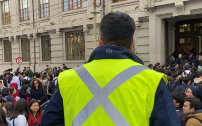 PUCV realiza segundo simulacro de evacuación en Casa Central, Edificio Monseñor Gimpert-Rubén Castro y casas anexas