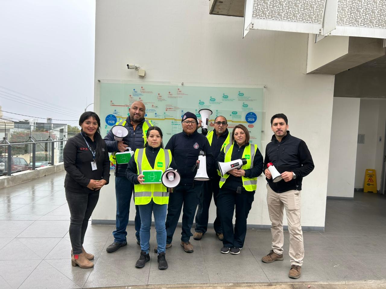 Lideres de la evacuación