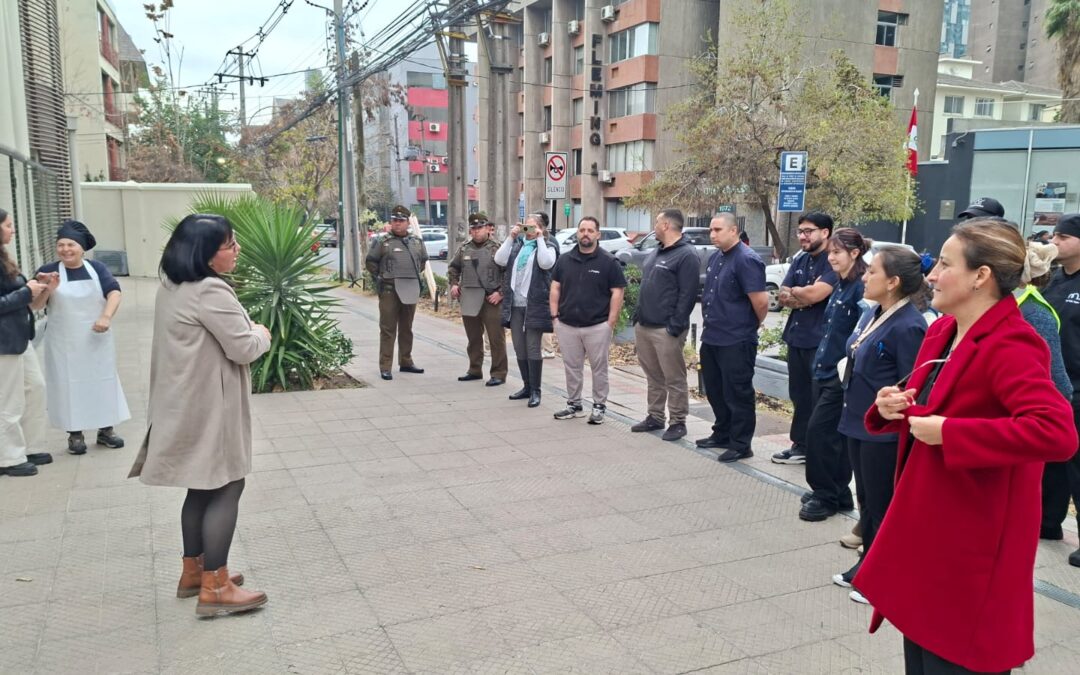 Primer simulacro de evacuación en PUCV Santiago